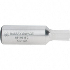 Hassay-Savage - 1/4" Hexagon Rotary Broach - 3/8" Depth of Cut, 1/2" Shank - Strong Tooling