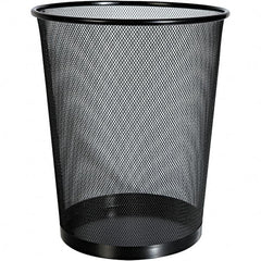 Universal One - Black Wastebasket - Use with Office Supplies - Strong Tooling