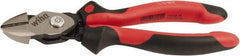 Wiha - 8" OAL, 0.138" Capacity, Cutting Pliers - 0.9" Jaw Length x 0.9" Jaw Width, Soft Grip Handle - Strong Tooling