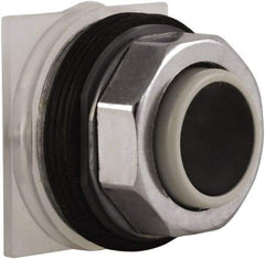 Schneider Electric - 30mm Mount Hole, Extended Straight, Pushbutton Switch Only - Black Pushbutton, Momentary (MO) - Strong Tooling