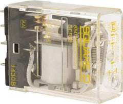 Square D - Electromechanical Plug-in General Purpose Relay - 12 Amp at 240 VAC, SPDT, 12 VDC - Strong Tooling