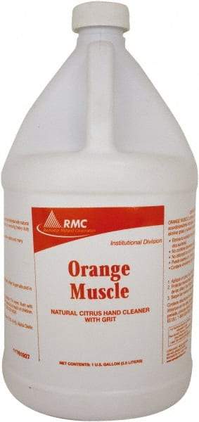 Rochester Midland Corporation - 1 Gal Bottle Liquid Hand Cleaner with Grit - White, Orange Scent - Strong Tooling