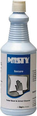 Misty - 32 oz Bottle Liquid Toilet Bowl Cleaner - Mint Scent, Disinfectant, Nonacidic, Toilets - Strong Tooling