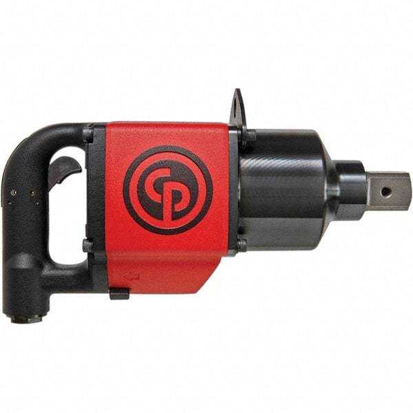 Chicago Pneumatic - 1-1/2" Drive, 2,800 RPM, 5,900 Ft/Lb Torque Impact Wrench - D-Handle, 84.5 CFM, 90 psi, 1/2" NPT Inlet - Strong Tooling