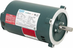 Leeson - 1/3 Max hp, 1,800 Max RPM, Premium Efficient Electric AC DC Motor - 230/460 V Input, Three Phase, S56C Frame, C-Face Mount, ODP Enclosure - Strong Tooling