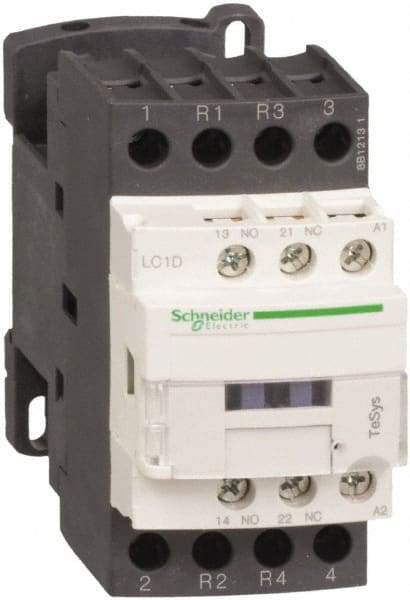 Schneider Electric - 4 Pole, 240 Coil VAC at 50/60 Hz, 20 Amp at 440 VAC, Nonreversible IEC Contactor - Bureau Veritas, CCC, CSA, CSA C22.2 No. 14, DNV, EN/IEC 60947-4-1, EN/IEC 60947-5-1, GL, GOST, LROS, RINA, RoHS Compliant, UL 508, UL Listed - Strong Tooling