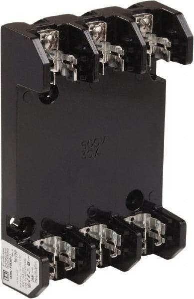 Square D - 3 Pole, 600 Volt, 30 Amp, Surface Mount Fuse Holder - Compatible with H Class Fuse - Strong Tooling