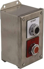 Schneider Electric - 2 Operator, Projecting Pushbutton Control Station - Start, Stop (Legend), Momentary Switch, 1NO/2NC Contact, NEMA 13, 3, 4 - Strong Tooling