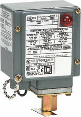 Square D - 4, 13 and 4X NEMA Rated, SPDT, 1.5 to 75 psi, Electromechanical Pressure and Level Switch - Fixed Pressure, 120 VAC at 6 Amp, 125 VDC at 0.22 Amp, 240 VAC at 3 Amp, 250 VDC at 0.27 Amp, 1/4 Inch Connector, Screw Terminal, For Use with 9012G - Strong Tooling