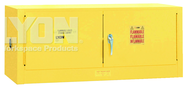 Piggyback Storage Cabinet - #5471 - 43 x 18 x 18" - 12 Gallon - w/2 door manual close - Yellow Only - Strong Tooling