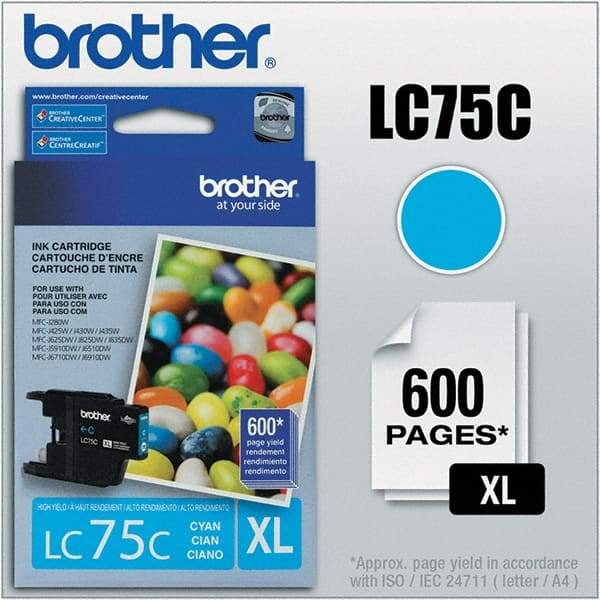 Brother - Cyan Ink Cartridge - Use with Brother MFC-J280W, J425W, J430W, J435W, J5910DW, J625DW, J6510DW, J6710DW, J6910DW, J825DW, J835DW - Strong Tooling