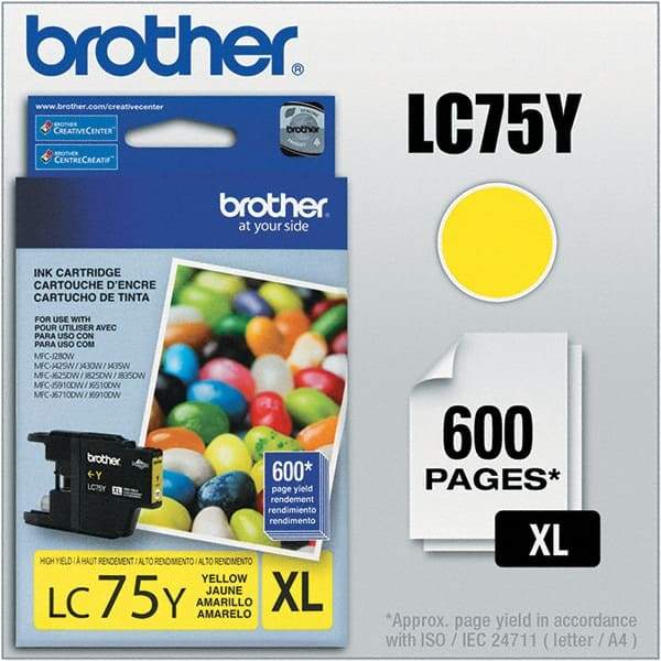 Brother - Yellow Ink Cartridge - Use with Brother MFC-J280W, J425W, J430W, J435W, J5910DW, J625DW, J6510DW, J6710DW, J6910DW, J825DW, J835DW - Strong Tooling