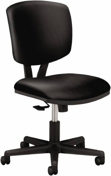 Hon - 40" High Task Chair - 25" Wide x 25-3/4" Deep, Leather Seat, Black - Strong Tooling