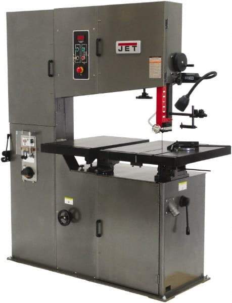 Jet - 36" Throat Capacity, Variable Speed Pulley Vertical Bandsaw - 50 to 410 & 54 to 4,925 SFPM, 3 hp, Three Phase - Strong Tooling