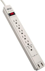 Tripp-Lite - 6 Outlets, 120 VAC15 Amps, 6' Cord, Power Outlet Strip - Floor, Keyhole Mount, 5-15 NEMA Configuration, 13" Strip - Strong Tooling