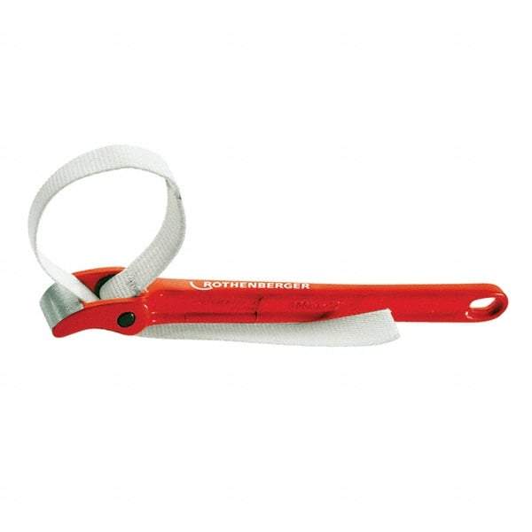 Rothenberger - 12" Max Pipe Capacity, 12" Long, Strap Wrench - 8" Actual OD, 12" Handle Length - Strong Tooling