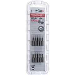 Wiha - 25mm Hex Screwdriver Bit - 1/4" Drive, 1" OAL - Strong Tooling