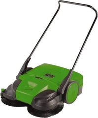 Bissell - 38" Sweeping Width, Triple Brush Sweeper - Self Propelled, Plastic Wheels, Nylon Bristles, 13 Gal Capacity - Strong Tooling