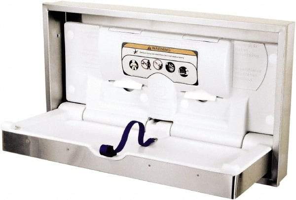 World Dryer - Polyethylene & Stainless Steel Baby Changing Station - 24-1/2" Long x 5-1/2" High x 41.3" Wide - Strong Tooling