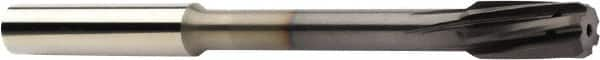 Sandvik Coromant - 8mm Solid Carbide 6 Flute Chucking Reamer - Spiral Flute, 20.8mm Flute Length, 100mm OAL - Strong Tooling