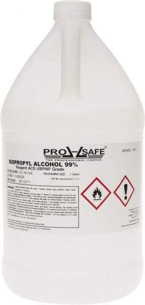 PRO-SAFE - 1 Gallon Isopropyl Alcohol Liquid - Comes in Bottle, 99% Isopropyl Alcohol - Strong Tooling