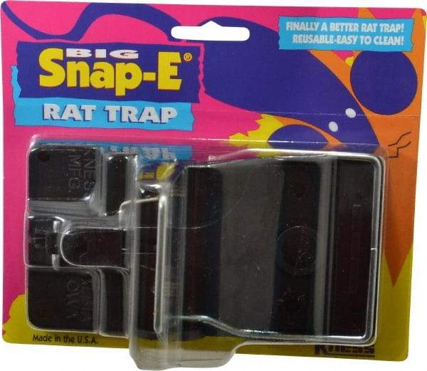 Made in USA - Snap Trap for Use on Rats - 5-1/2 Inch Long x 3 Inch Wide x 3-3/4 Inch High, Polystyrene and Steel - Strong Tooling