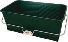 Wooster Brush - 5 Gal, 10" High, Polypropylene Rectangular Green Single Pail - Handle Included, 14" Top Length x 24" Top Width - Strong Tooling