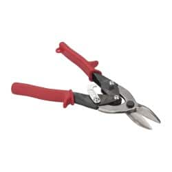 Paramount - 1-1/4" Length of Cut, Left Pattern Aviation Snip - 9-3/4" OAL, Steel Handle, 4047 Molybenum Alloy Steel Blade, 18 AWG Steel Capacity - Strong Tooling