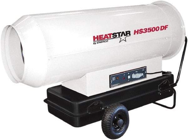 Heatstar - 360,000 BTU Rating, Kerosene Forced Air Heater - 1,750 Sq Ft Max Heating Area, 27.7 Gal Capacity, Fuel with Diesel, Kerosene, JP-8 & Jet8 - Strong Tooling