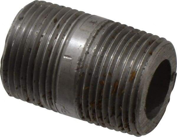 Value Collection - Schedule 160, 3/4" Diam x 1-1/2" Long Black Pipe Nipple - Threaded - Strong Tooling