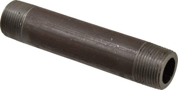 Value Collection - Schedule 160, 1" Diam x 6" Long Black Pipe Nipple - Threaded - Strong Tooling