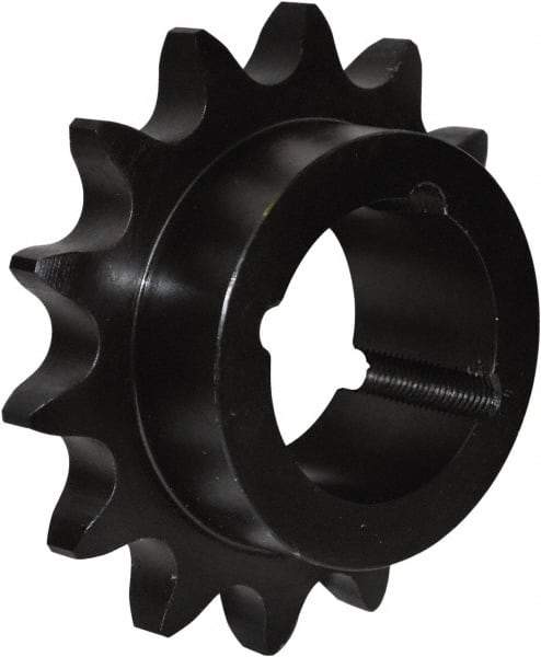 U.S. Tsubaki - 15 Teeth, 1/2" Chain Pitch, Chain Size 40, Taper Lock Sprocket - 1" Bore Diam, 2.652" Outside Diam - Strong Tooling