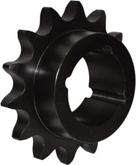 U.S. Tsubaki - 22 Teeth, 1/2" Chain Pitch, Chain Size 40, Taper Lock Sprocket - 1-11/16" Bore Diam, 3.778" Outside Diam - Strong Tooling