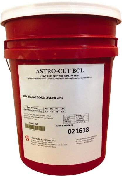 Monroe Fluid Technology - 5 Gal Pail Cutting & Grinding Fluid - Semisynthetic - Strong Tooling