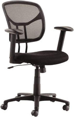 OIF - 41-1/8" High Task Chair - 25" Wide x 26" Deep, Mesh Seat, Black - Strong Tooling