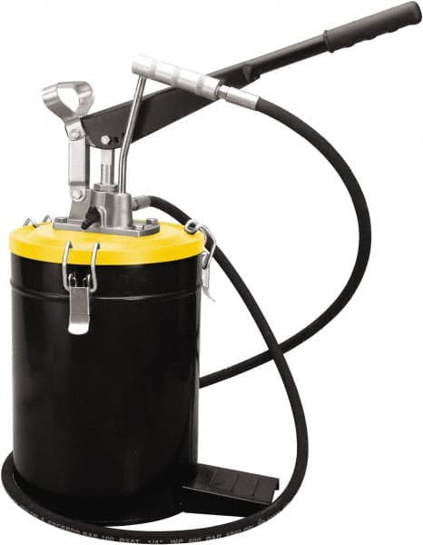 PRO-LUBE - Grease Lubrication 3 Strokes/oz Flow Aluminum & Steel Lever Hand Pump - For 528 oz Container - Strong Tooling