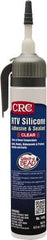 CRC - 8 oz Tube Clear RTV Silicone Gasket Sealant - -76 to 356°F Operating Temp, 24 hr Full Cure Time - Strong Tooling