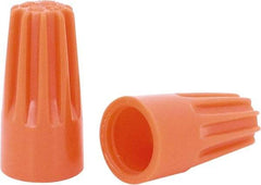 Ideal - 1, 18 + & 1, 20 to 2, 14 AWG, 600 Volt, Flame Retardant, Standard Twist on Wire Connector - Orange, 221°F - Strong Tooling