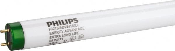 Philips - 28 Watt Fluorescent Tubular Medium Bi-Pin Lamp - 4,100°K Color Temp, 2,725 Lumens, T8, 36,000 hr Avg Life - Strong Tooling