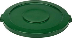 PRO-SOURCE - Round Lid for Use with 32 Gal Round Trash Cans - Green, Polyethylene, For Brute Trash Cans - Strong Tooling