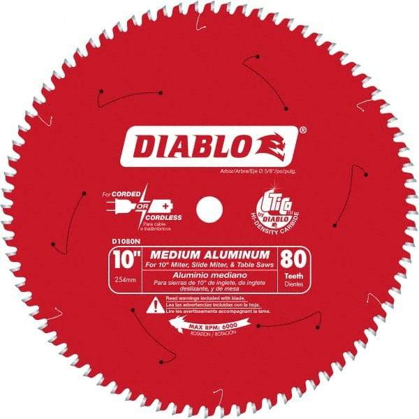 Freud - 10" Blade Diam, 100 Teeth, Carbide-Tipped Cold Saw Blade - 5/8" Arbor Hole Diam, 0.071" Blade Thickness - Strong Tooling