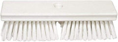 PRO-SOURCE - 1-3/4" Bristle Length, Polypropylene Food Service Brush - 10" Long x 2-1/2" Wide Head, White, Foam Block - Strong Tooling