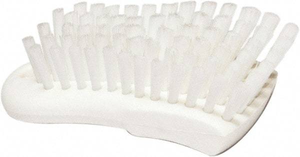 PRO-SOURCE - 1-1/16" Bristle Length, Polypropylene Food Service Brush - 6" Long x 2.63" Wide Head, White, Foam Block - Strong Tooling