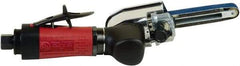 Chicago Pneumatic - 1/2 x 12 Inch, 26,000 RPM Air Belt Sander - 0.4 Hp, 1/4 Inch Inlet, 5.45 CFM Air Consumption, Rear Exhaust - Strong Tooling