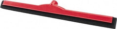 PRO-SOURCE - 24" Rubber Blade Floor Squeegee - Red - Strong Tooling