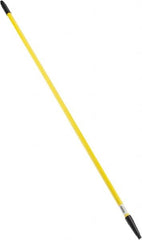 PRO-SOURCE - 60 x 1-1/4" Fiberglass Handle for Floor Squeegees & Push Brooms - Threaded Connection, Yellow - Strong Tooling