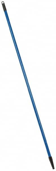 PRO-SOURCE - 60 x 1-1/4" Fiberglass Handle for Floor Squeegees & Push Brooms - Threaded Connection, Blue - Strong Tooling