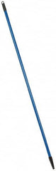 PRO-SOURCE - 60 x 1-1/4" Fiberglass Handle for Floor Squeegees & Push Brooms - Threaded Connection, Blue - Strong Tooling