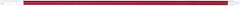 PRO-SOURCE - 54 x 1-1/4" Fiberglass Handle for Floor Squeegees & Push Brooms - Threaded Connection, Red - Strong Tooling