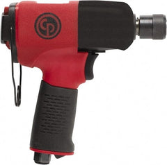 Chicago Pneumatic - 7/16" Drive, 11,500 RPM, 332 Ft/Lb Torque Impact Wrench - Pistol Grip Handle, 8 CFM, 90 psi, 1/4" NPT Inlet - Strong Tooling